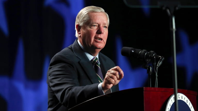 Sen. Lindsey Graham, R-S.C., speaks during the 56th annual Silver...