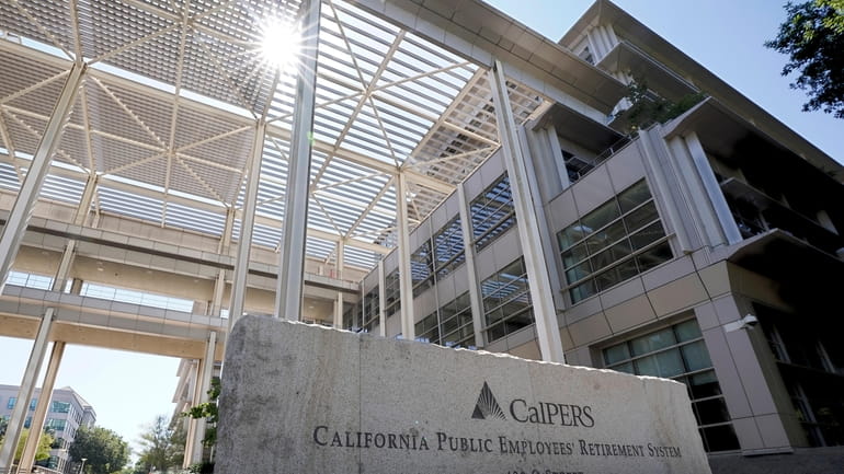 The suns peaks over the California Public Employees Retirement System's...
