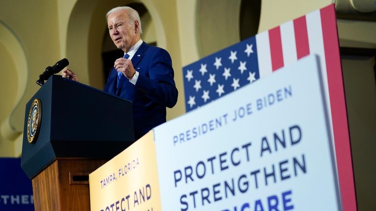 President Joe Biden speaks about his administration's plans to protect...