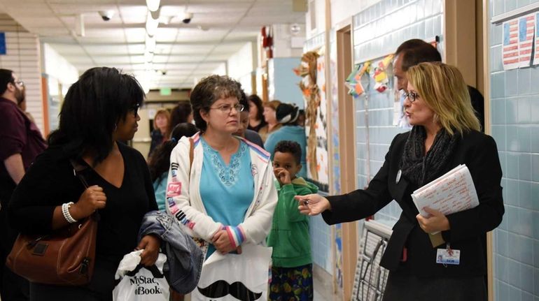 Cynthia Florio, principal of Susan E. Wiley Elementary School in...