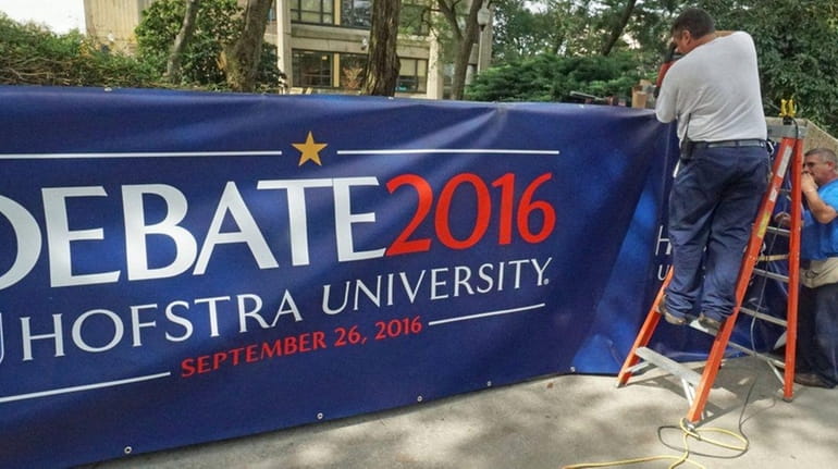 Hofstra University is preparing to host the first presidential debate...