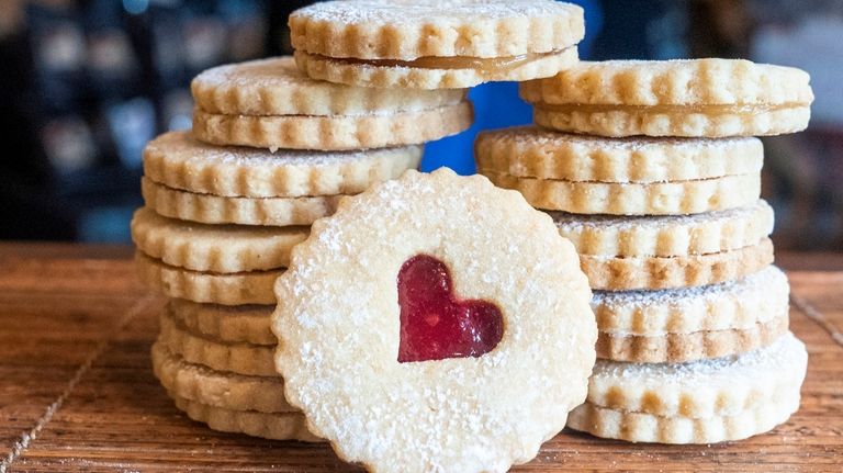 Linzer tarts made by the Vienna Cookie Company, a vendor...