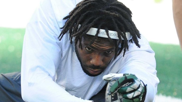 Jets cornerback Antonio Cromartie (31) during pregame of the Jets...