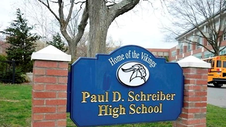 A photo of the Paul D. Schreiber High School sign...