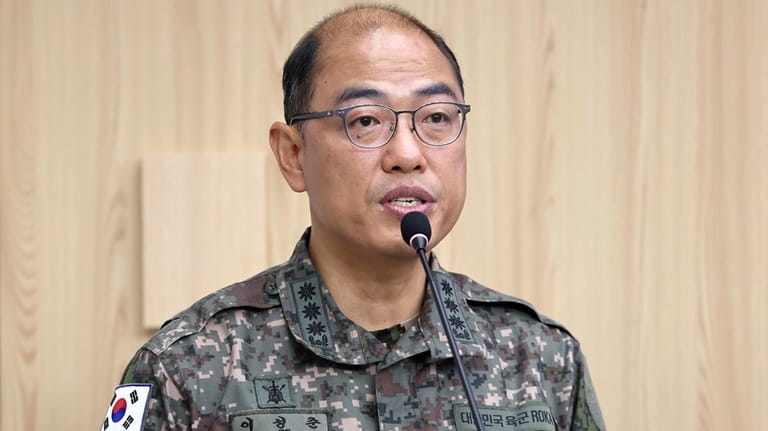 Lee Sung Joon, spokesperson of South Korea's Joint Chiefs of...