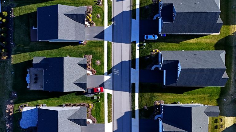 A housing development in Middlesex, Pa., is shown on March...