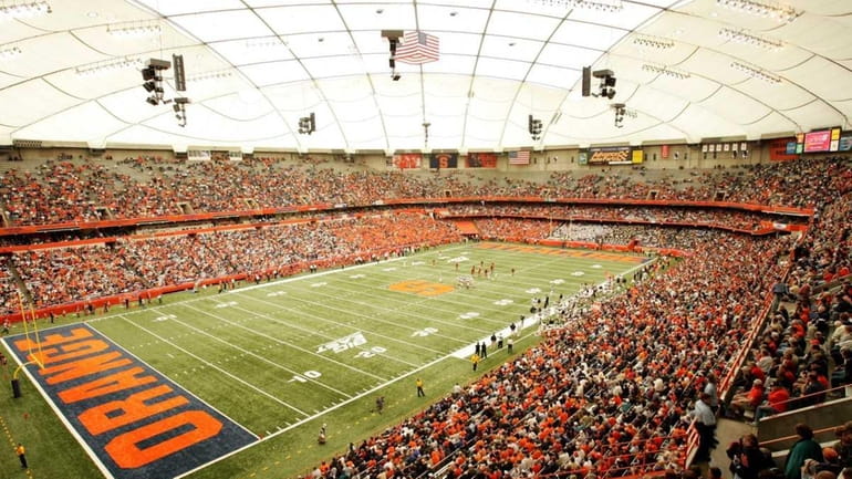 A general view of the Carrier Dome during a 2006...