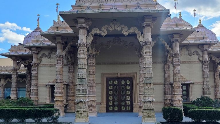 The BAPS Shri Swaminarayan Mandir temple in Melville is the...