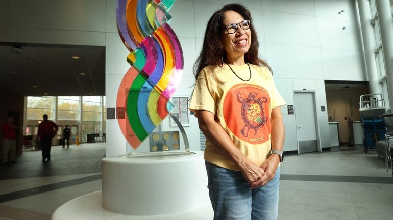 Lizbeth González at Stony Brook University last month.