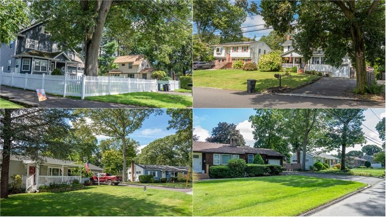 Homes along Bellecrest Avenue, top, and Dartmoor Drive in East...