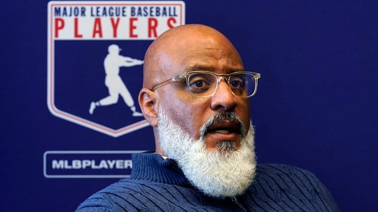 Major League Baseball Players Association Executive Director Tony Clark answers...