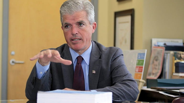 Suffolk County executive Steve Bellone previews the county's new budget...