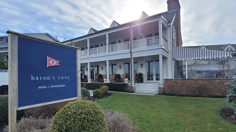 The exterior of Baron's Cove in Sag Harbor.
