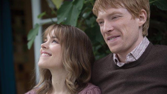 Rachel McAdams, left, and Domhnall Gleeson star in "About Time."