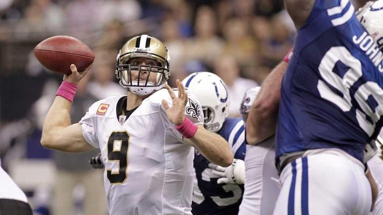 Saints set points record, beat Colts 62-7 - Newsday