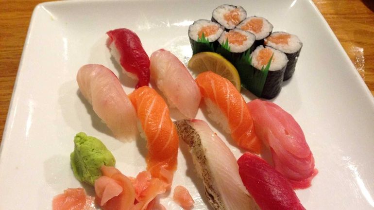 Sushi platter at Akebono Sushi Fusion in Huntington in November...