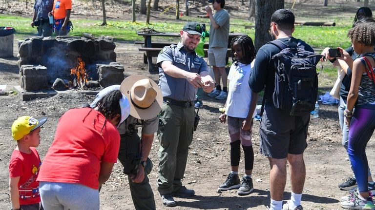 Alley Pond Park in Queens features hiking and biking trails...