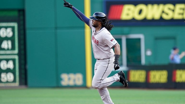 Arizona Diamondbacks' Josh Bell rounds the bases after hitting a...