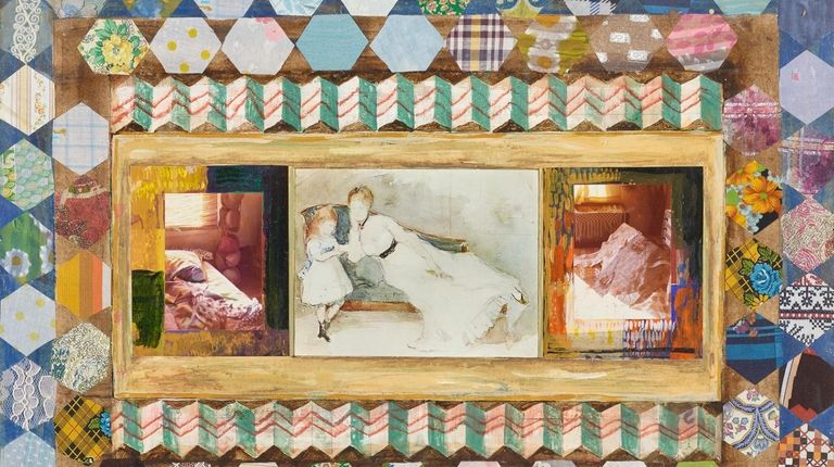 Miriam Schapiro's "Berthe Morisot & Me," 1970s, is a collage.