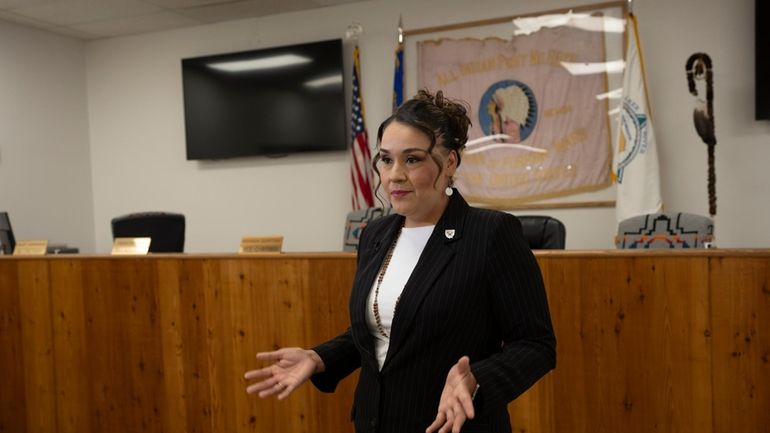 Andrea Martinez, chairwoman of the Walker River Paiute Tribe reservation...