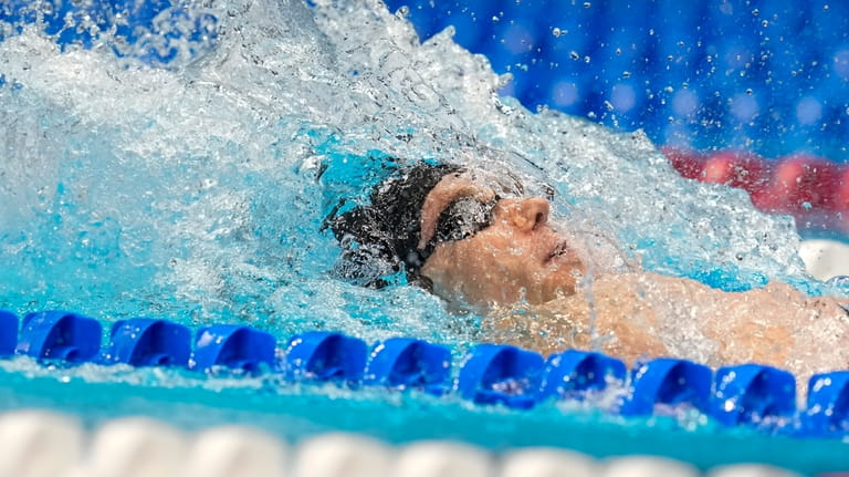 Ryan Murphy swims during the Men's 200 backstroke finals Thursday,...