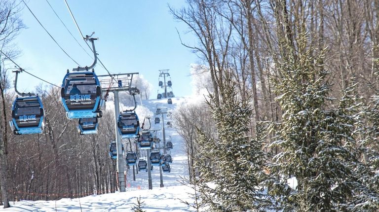 The Belleayre Mountain ski resort, in Highmount, features the Catskill Thunder gondola...