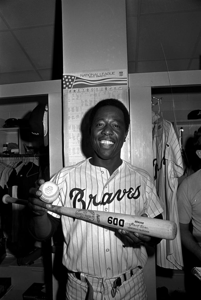 1974 Press Photo Hank Aaron Atlanta Braves Player Wife Mrs. Barbara Aa -  Historic Images