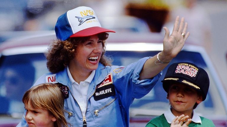 In this 1985 file photo, high school teacher Christa McAuliffe...