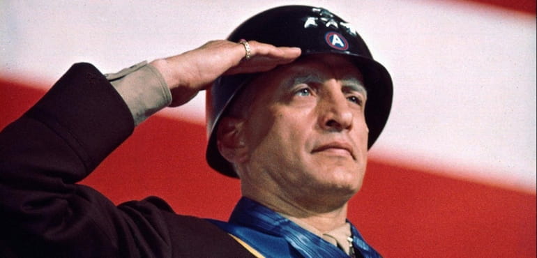 Actor George C. Scott portrays Gen. George S. Patton in...