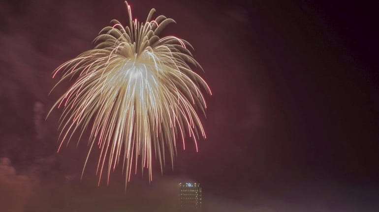 A massive firework created by Fireworks by Grucci, based in...