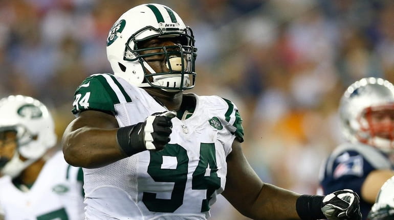 Nose tackle Damon Harrison #94 of the New York Jets...