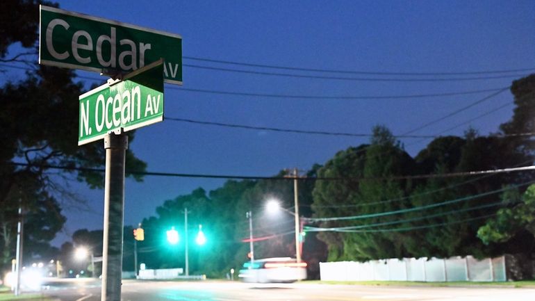 The scene of a fatal motorcycle crash Wednesday night in...