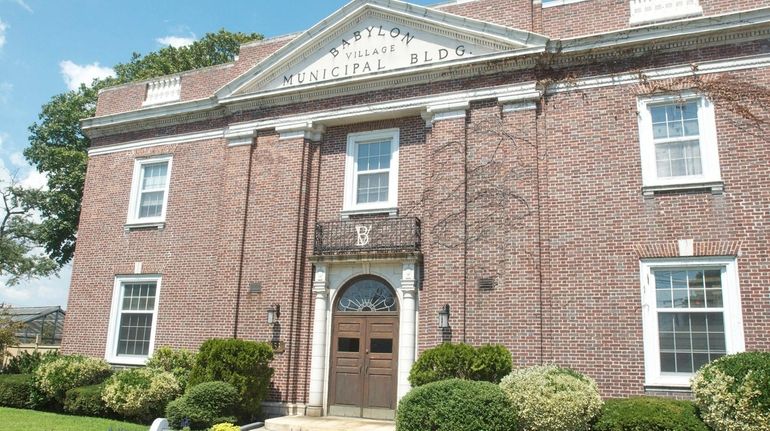 Babylon Village Municipal Hall on Main Street on Aug. 17,...