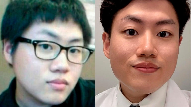 Young Il Chung in 2013, left, and in 2022.