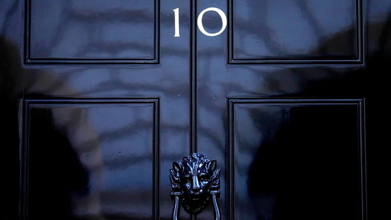 The door to 10 Downing Street in London, Friday, July...