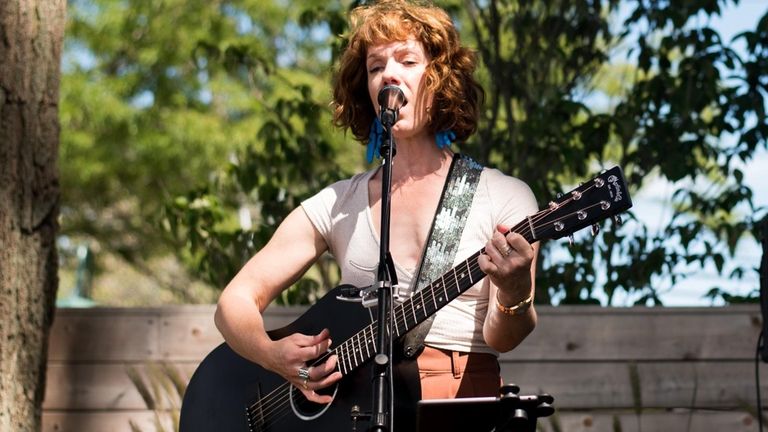 Julia King performs at Bridge Lane Tasting Room in Mattituck. 