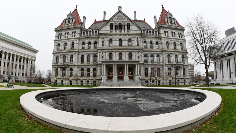 The New York State Capitol in Albany in 2020. 