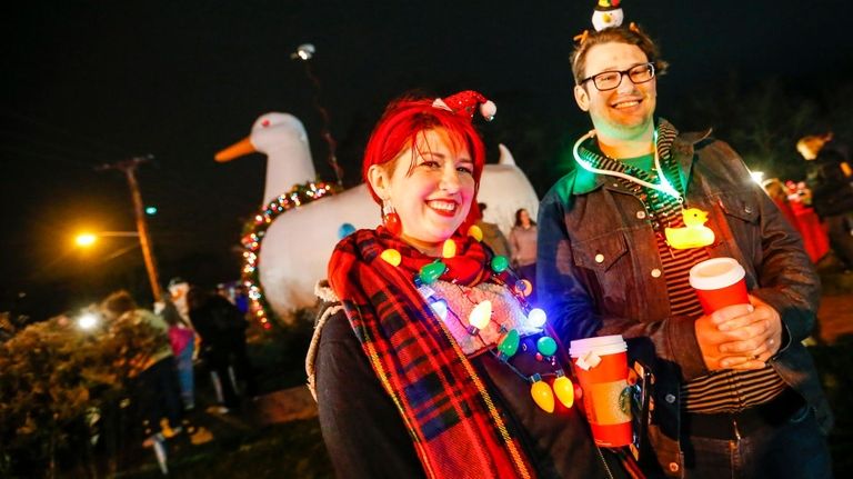 Diana and Brian Enterlin of East Northport enjoy the festivities at the...