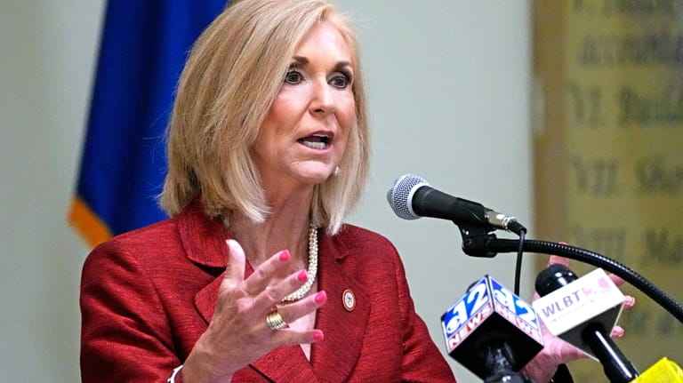Mississippi Republican Attorney General Lynn Fitch speaks at the Central...