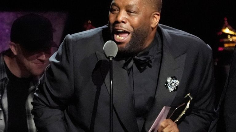 Killer Mike accepts the award for best rap album for...