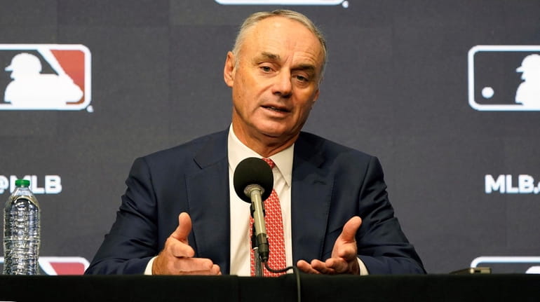 Rob Manfred says spring training remains on hold but MLB still