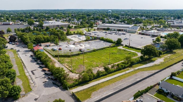 An aerial view of Bethpage Community Park in Bethpage on...