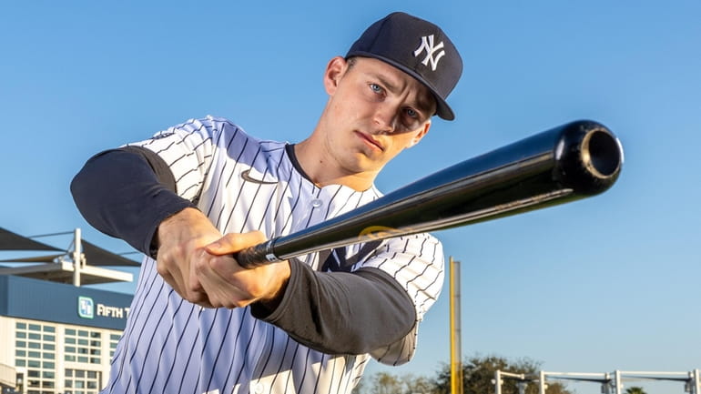 Yankees prospect Ben Rice at George M. Steinbrenner Field in Tampa,...