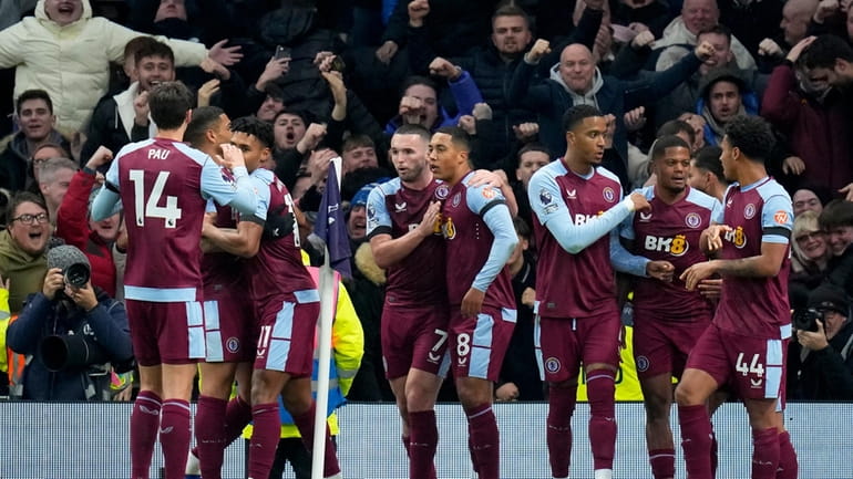 Aston Villa beats injury-hit Tottenham 2-1 to move just 2 points off the  lead in the Premier League - Newsday