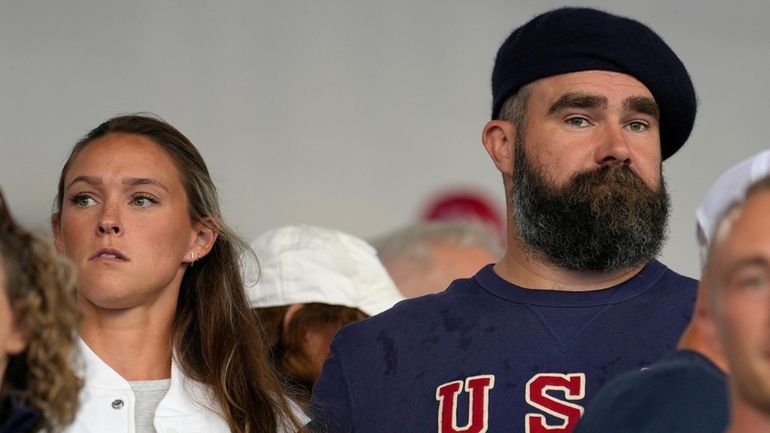 Recently retired Philadelphia Eagles lineman Jason Kelce and wife Kylie...