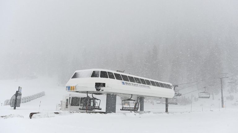 The ski lift at Palisades Tahoe is closed after an...