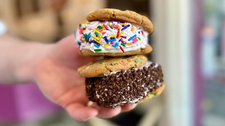 Specialty ice cream sandwiches at Smusht in Port Washington.