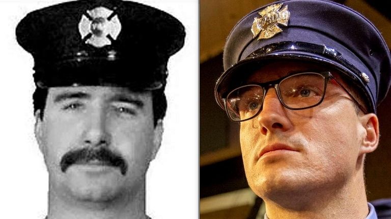 FDNY Firefighter Joseph E. Maloney of Farmingville, left, was killed responding to...