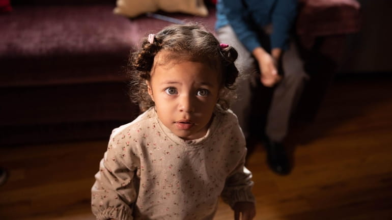 Verlin Ramos’ 2-year-old daughter, Samantha, seen January 2023 in Inwood, was...