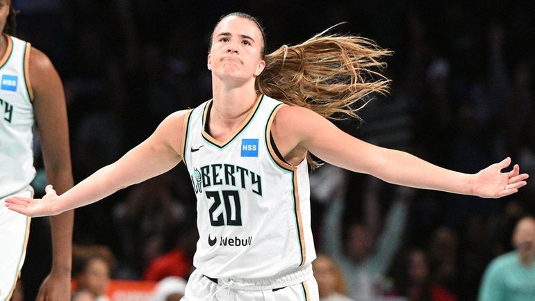 Sabrina Ionescu set the WNBA record for three-point makes in...